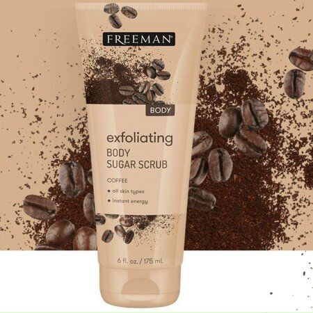 Exfoliant de corp cu zahar si cafea, 175 ml, Freeman 606249