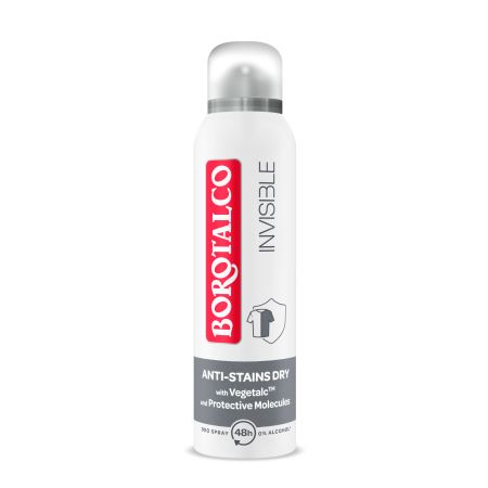 Deodorant spray Invisible, 150 ml, Borotalco