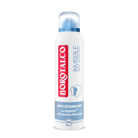 Deodorant spray Fresh Invisible, 150 ml, Borotalco