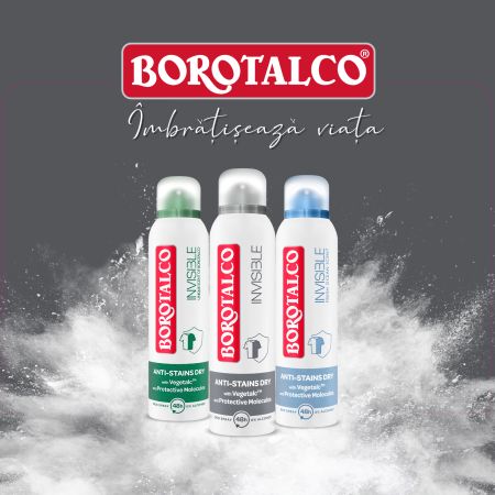 Deodorant spray Fresh Invisible, 150 ml, Borotalco 763481