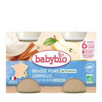 Crema de iaurt cu Pere si Scortisoara, 2x130 gr, BabyBio