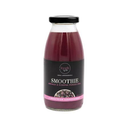 Smoothie de aronia cu coacaze negre si ashwaganda