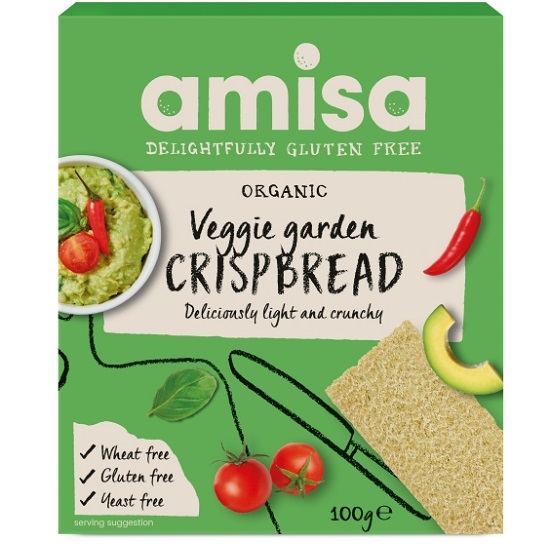 Painici Veggie Garden fara gluten Bio Crispbread, 100 g