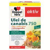 Ulei de Canabis 750 + Mac californian + Ashwagandha, 30 capsule, Doppelherz