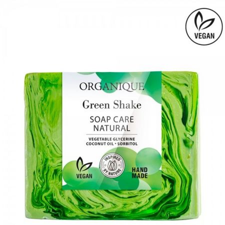 ORGANIQUE SAPUN GREEN SHAKE CU CEAI VERDE FREZIE SI CRIN 100 GR 102024W