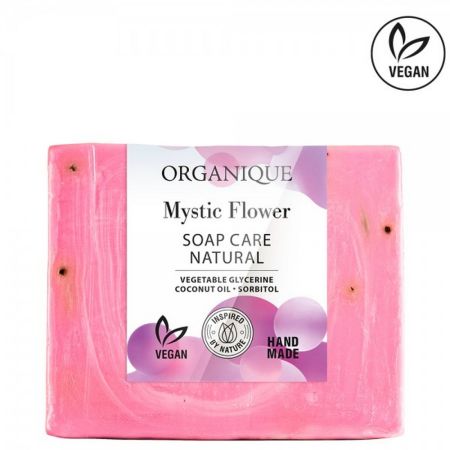 ORGANIQUE SAPUN MYSTIC FLOWER CU COACAZE NEGRE MUSCATE SI ROZMARIN 100 GR 102027W