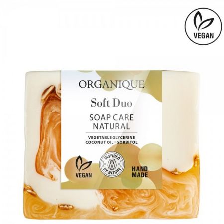 Sapun cu flori de primavara, bumbac si ovaz Soft Duo, 100 g, Organique