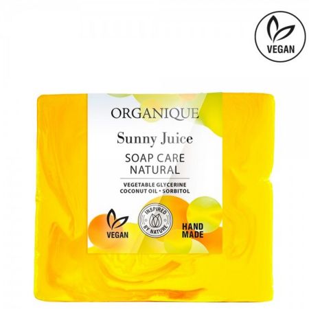 ORGANIQUE SAPUN SUNNY JUICE CU CITRICE FREZIE SI IASOMIE 100 GR 102022W