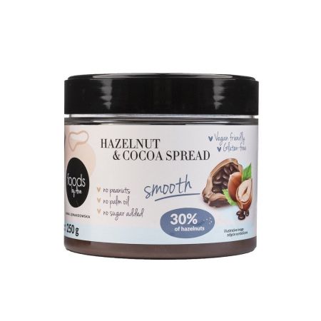 FOODSBYANN CREMA DE ALUNE DE PADURE SI CACAO 30% 250GR