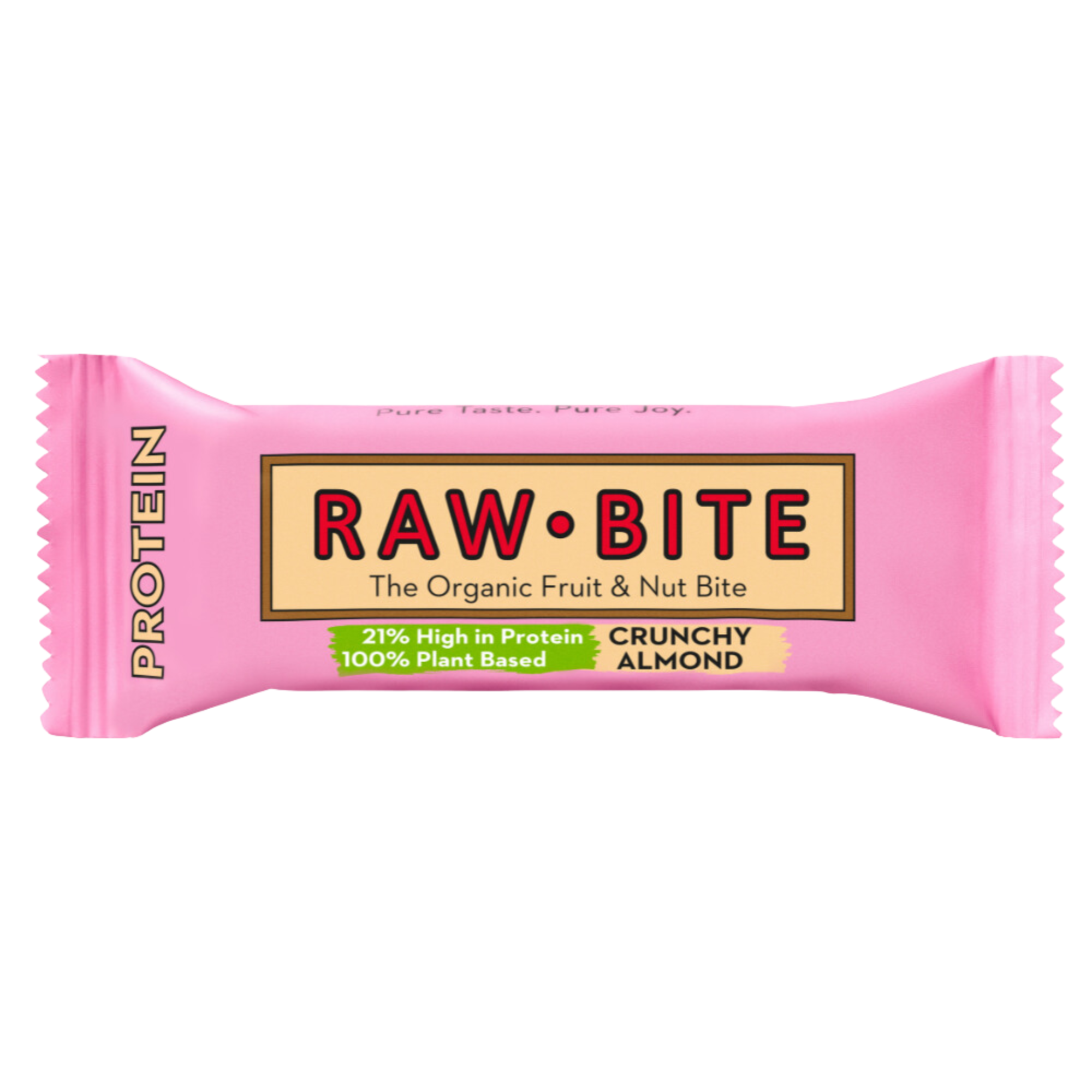 Baton Bio proteic Cruncy Almond, 45 g, Rawbite