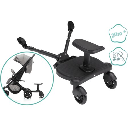 Trapta pentru carucior cu scaunel Basic, Black, Fillikid 607380