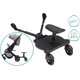 Trapta pentru carucior cu scaunel Basic, Black, Fillikid 607380