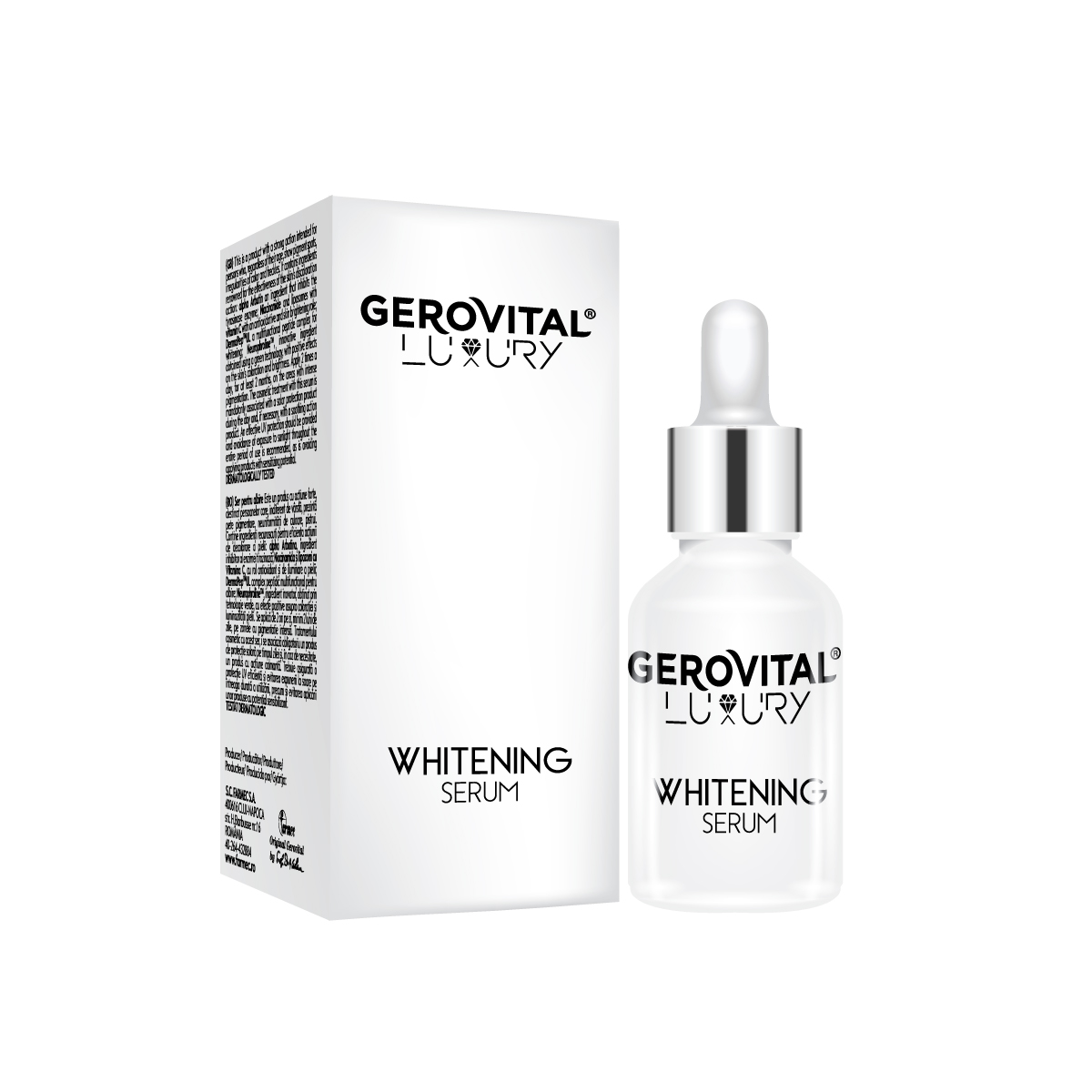 Ser pentru albirea pielii Luxury, 15 ml, Gerovital