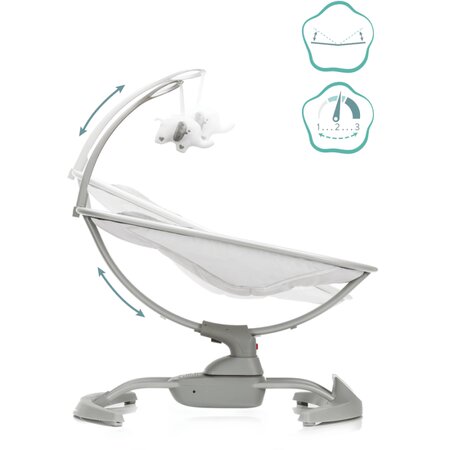 Leagan electric pentru bebelusi Mimi Grey, Fillikid 607398