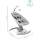 Leagan electric pentru bebelusi Mimi Grey, Fillikid 607395