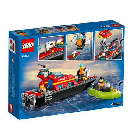 Barca de salvare a pompierilor, +5 ani, 60373, Lego City 607436