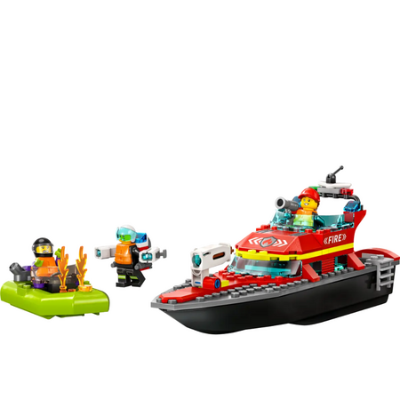 Barca de salvare a pompierilor, +5 ani, 60373, Lego City 607443