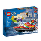 Barca de salvare a pompierilor, +5 ani, 60373, Lego City 607445