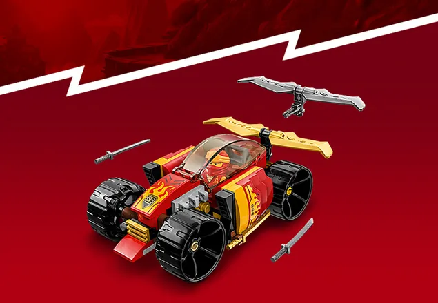 Masina de curse Evo Ninja a lui Kai, +6 ani, 71780, Lego Ninjago