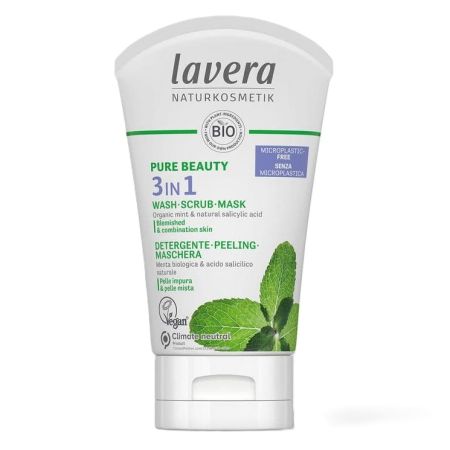 Gel de curatare fata 3 in 1 bio cu menta si acid salicilic Pure Beauty