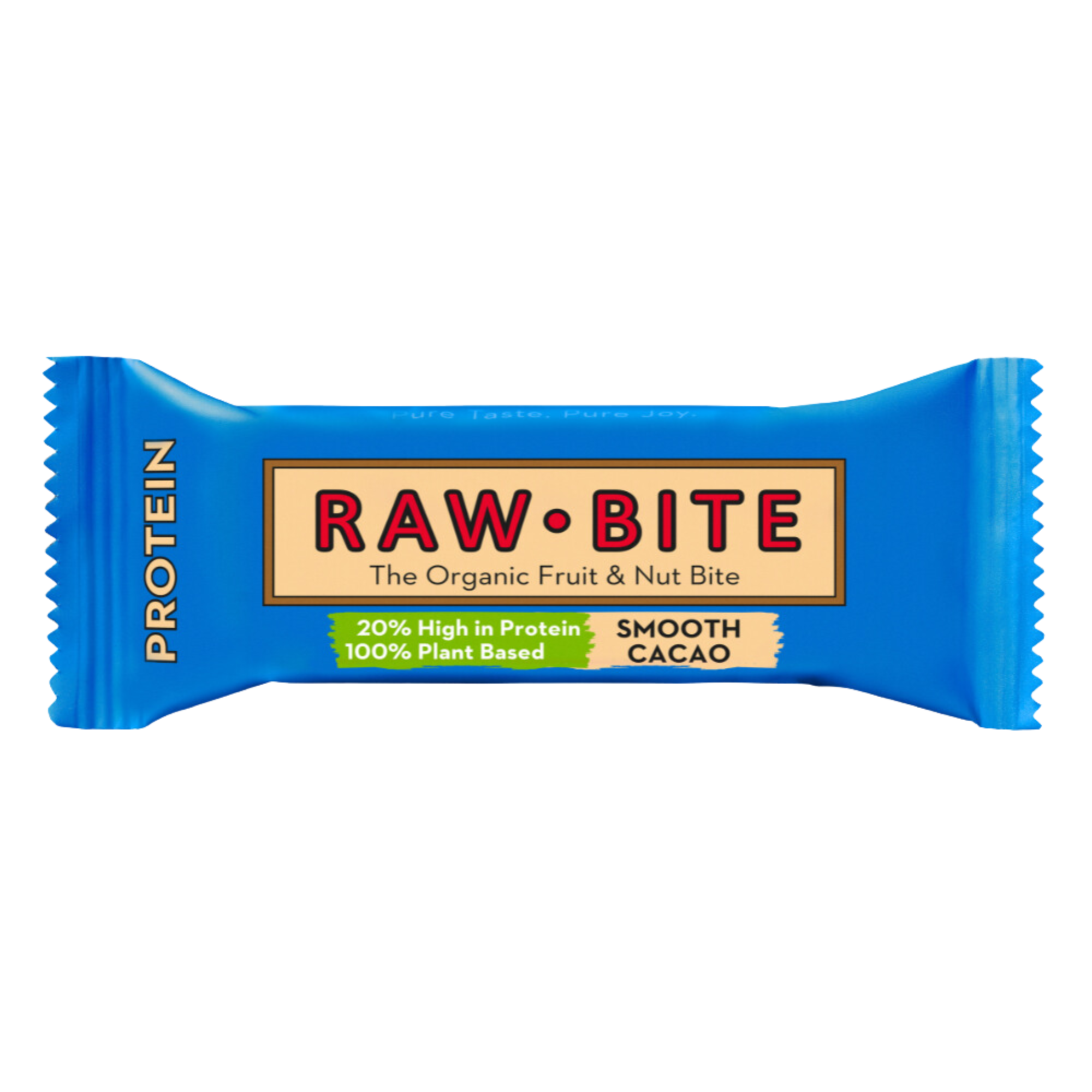 Baton Bio proteic Smooth Cacao, 45 g, Rawbite