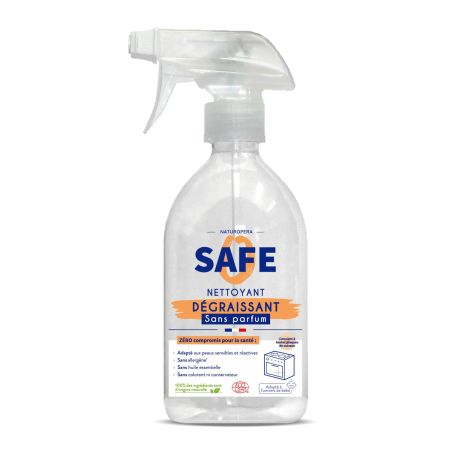 SAFE DEGRESANT BIO MULTISUPRAFETE CU PULVERIZATOR FARA PARFUM FARA ALERGENI 500 ML 10652