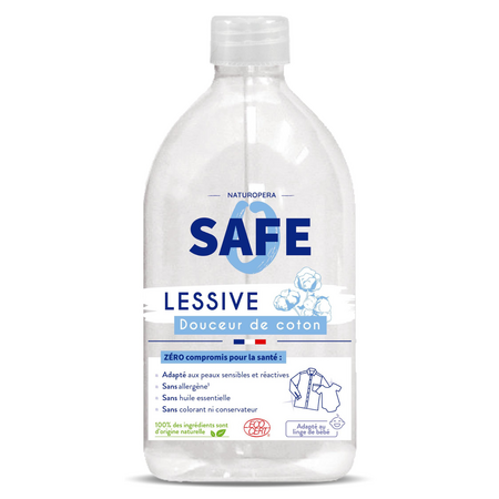 SAFE DETERGENT BIO PENTRU RUFE PARFUM PROASPAT DE BUMBAC FARA ALERGENI 1000 ML 10645