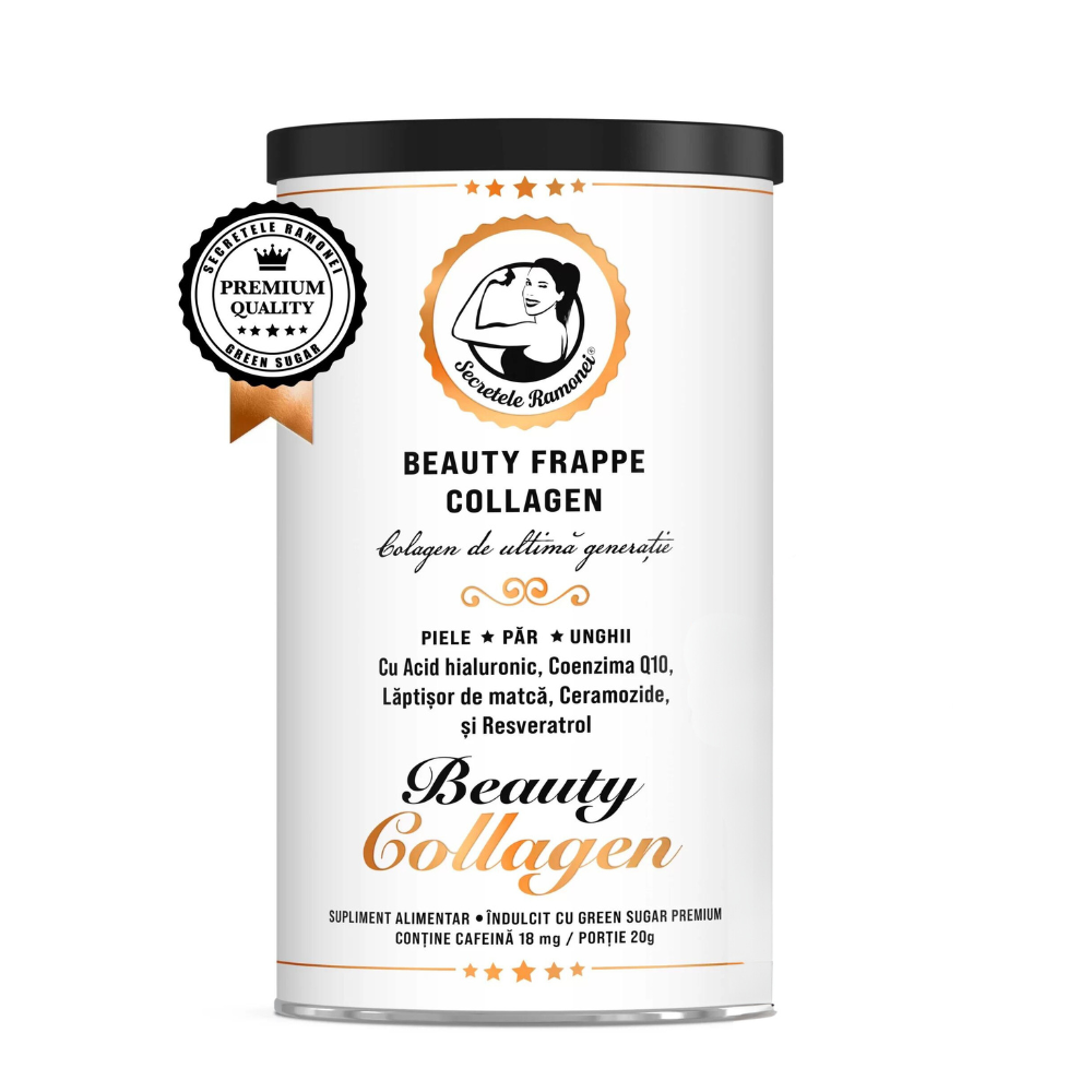 Bautura cu colagen Beauty Frappe Collagen, 400 g, Secretele Ramonei