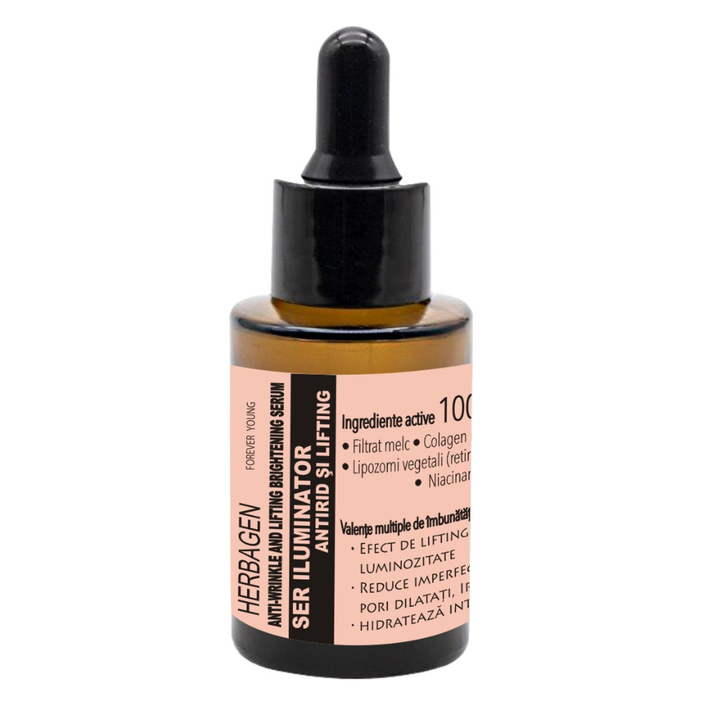 Ser iluminator antirid si lifting, 30 ml, Herbagen