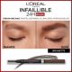 Creion pentru sprancene Infaillible Brows 24H Triangular, 3.0 Brunette​, Loreal Paris 607974