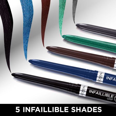 Creion mecanic pentru ochi tip gel Infaillible 36H Grip, Brown Denim, 1.2 g, Loreal Paris 608058