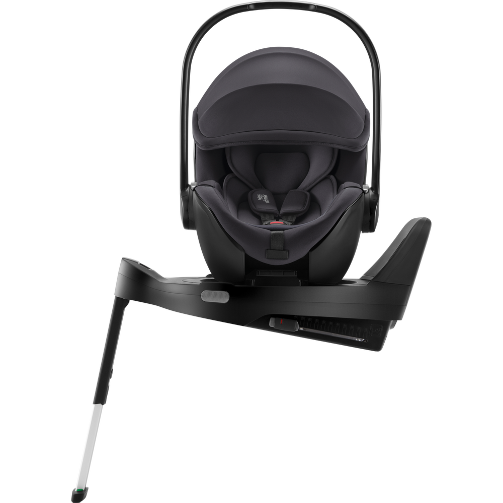 Scoica auto Baby Safe Pro reclinabila cu Baza Isofix Vario 5Z, 40 - 85 cm, Midnight Grey, Britax