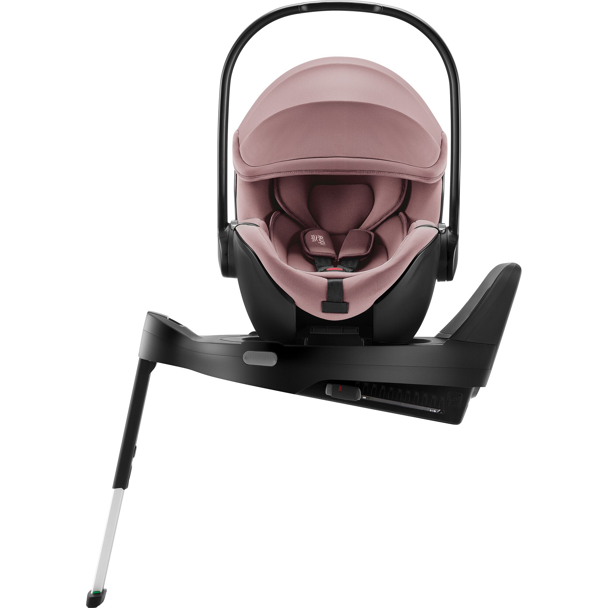 Scoica auto Baby Safe Pro reclinabila cu Baza Isofix Vario 5Z, 40 - 85 cm, Dusty Rose, Britax