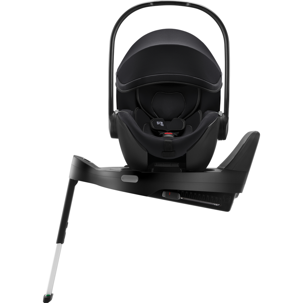 Scoica auto Baby Safe Pro reclinabila cu Baza Isofix Vario 5Z, 40 - 85 cm, Galaxy Black Greensense, Britax