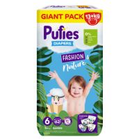 Scutece Fashion & Nature, Nr. 6, 13 kg+, 62 buc, Pufies