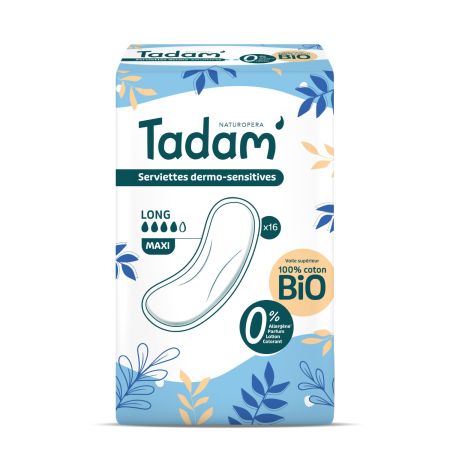 TADAM ABSORBANTE BIO HIPOALERGENICE MAXI LONG 16 BUC 10671