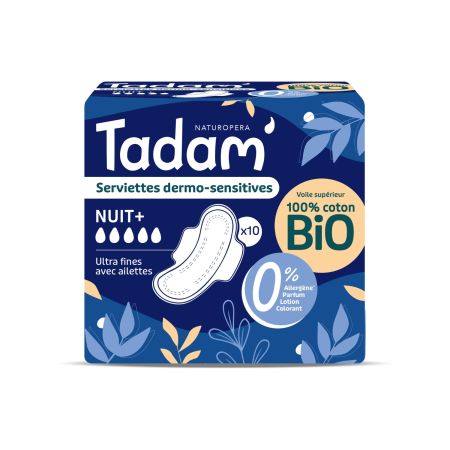 TADAM ABSORBANTE BIO HIPOALERGENICE ULTRA NOAPTE+  10 BUC 10669