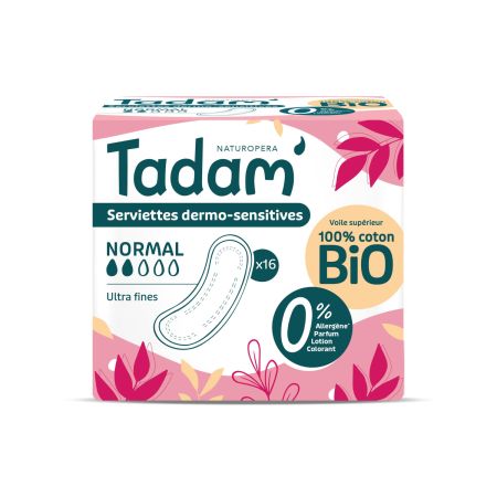 TADAM ABSORBANTE BIO HIPOALERGENICE ULTRA NORMAL 16 BUC 10664