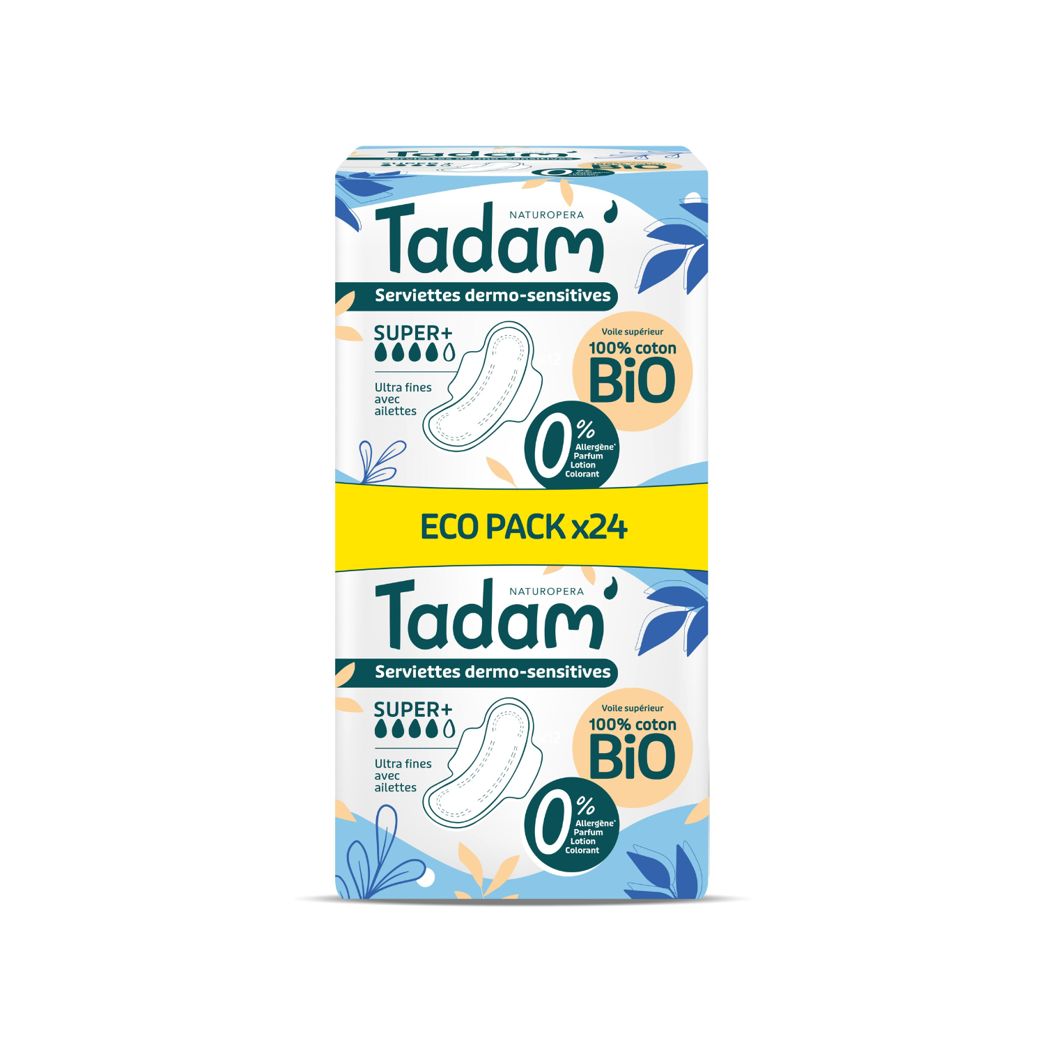 Absorbante Bio hipoalergenice, Ultra Super +, 24 bucati, Tadam