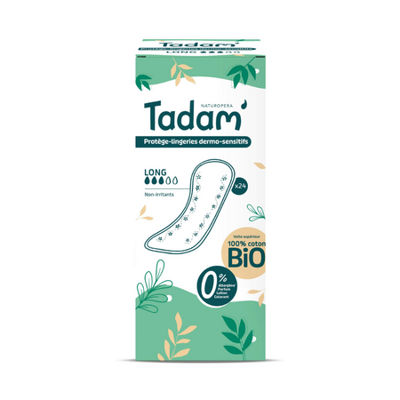 Absorbante Bio hipoalergenice, Long, 24 bucati, Tadam