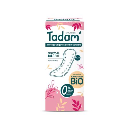 TADAM ABSORBANTE ZILNICE BIO HIPOALERGENICE NORMAL PROTECTIE LENJERIE 24 BUC 10672