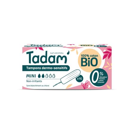 TADAM TAMPOANE BIO HIPOALERGENICE MINI  16 BUC 10674