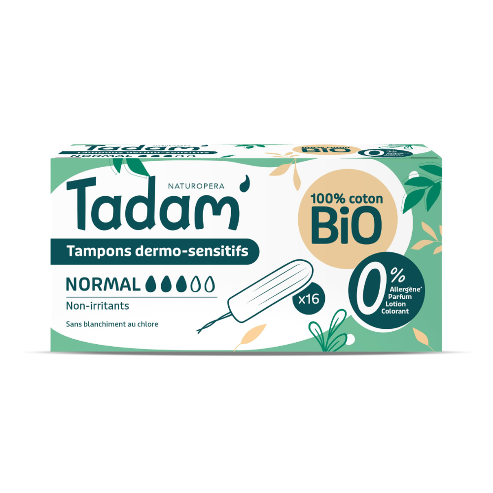 Tampoane Bio hipoalergenice, Normal, 16 bucati, Tadam