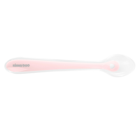 Lingurite din silicon, 4 luni+, Pink, Kikka Boo 608300