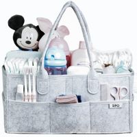 Organizator de scutece si accesorii, Gri, Sipo