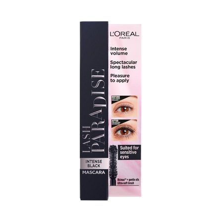 Mascara pentru volum Lash Paradise, 02 Intense Black, 6.4 ml, Loreal Paris 608461