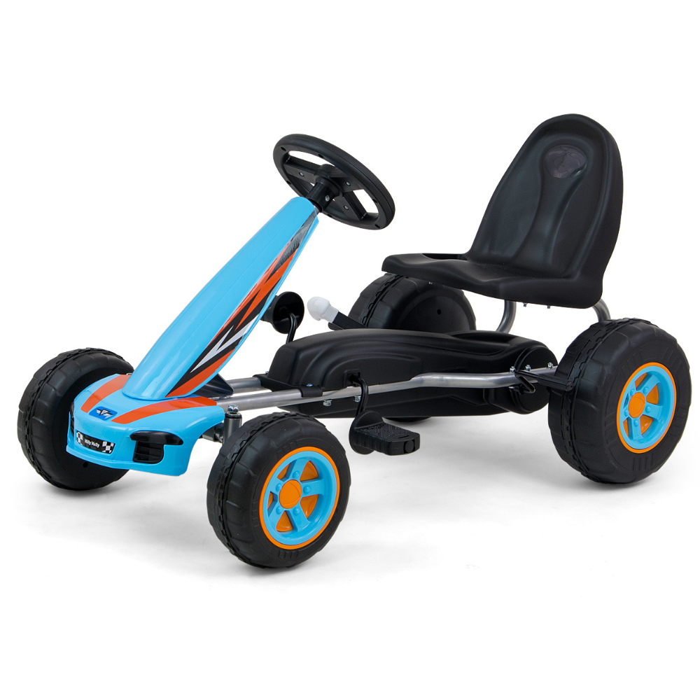 Kart cu pedale pentru copii Viper, Blue, Milly Mally