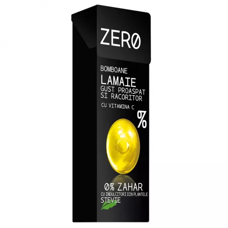 Bomboane fara zahar cu aroma, Lamaie, 32 g, Zero