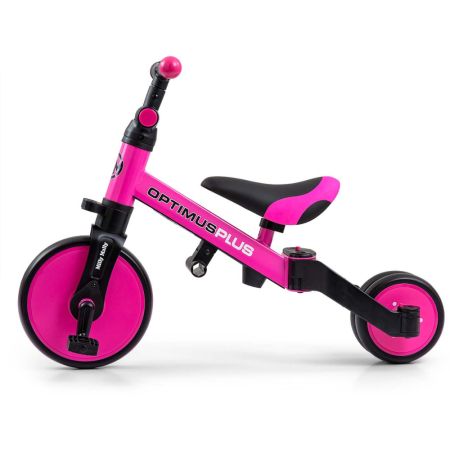 Tricicleta 4 in 1 Optimus Plus, Pink, 12 luni-5 ani, Milly Mally 608746