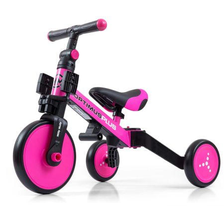 Tricicleta 4 in 1 Optimus Plus, Pink, 12 luni-5 ani, Milly Mally 608751